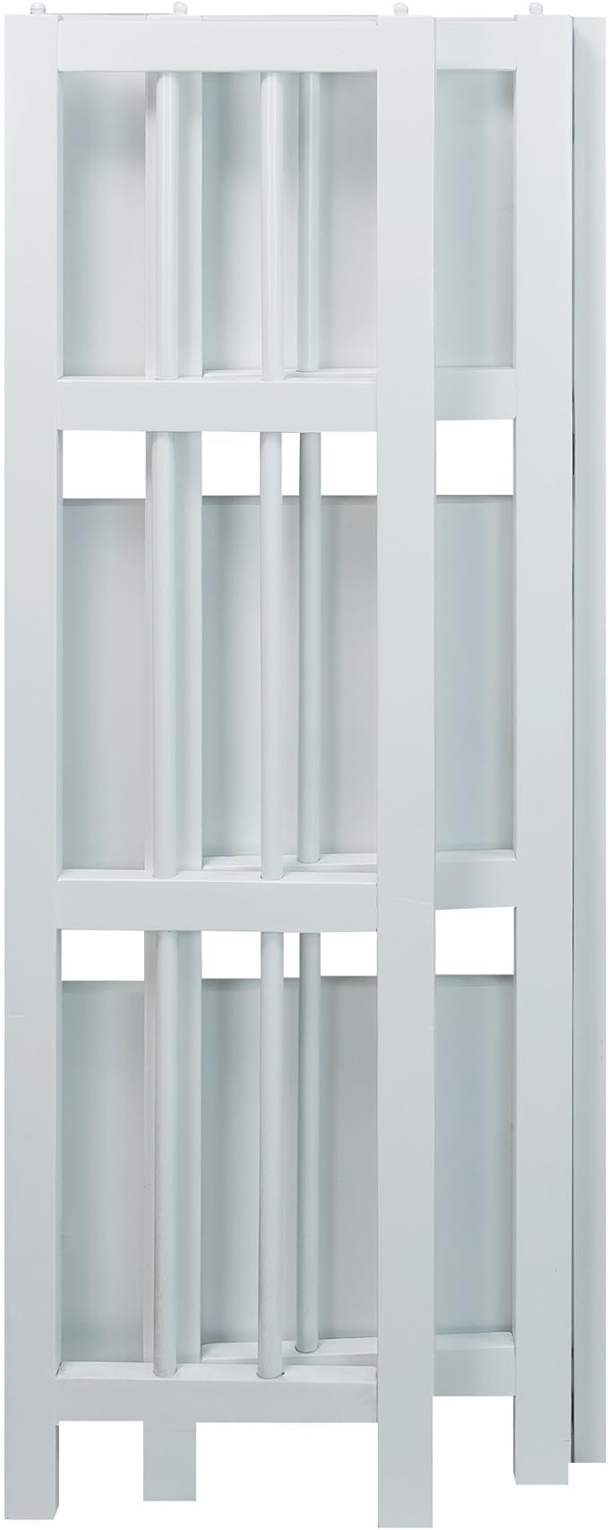 Casual Home 3-Shelf Folding Bookcase, 14" Wide, White