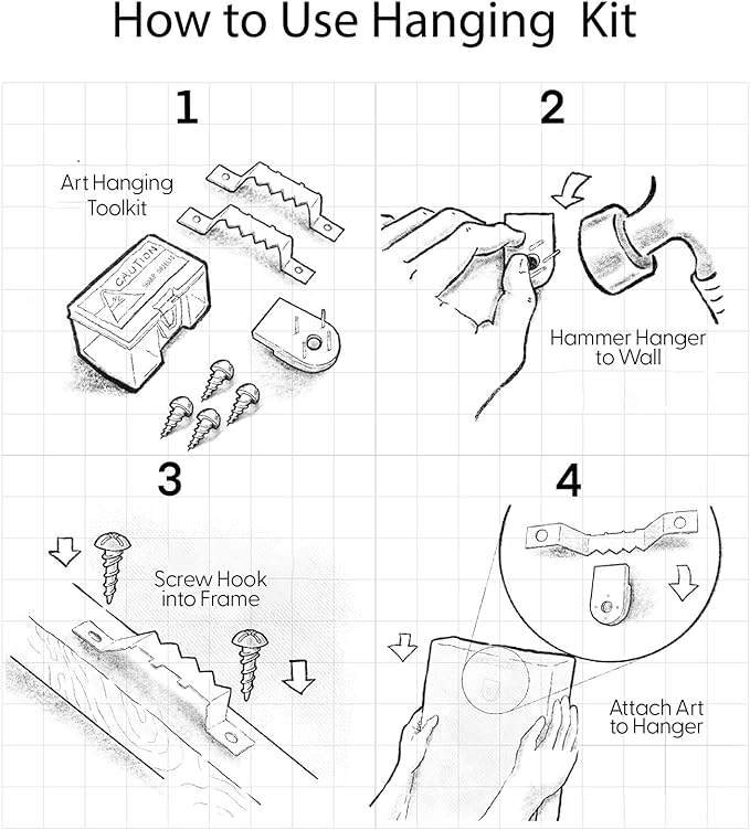 SIGNFORD Framed Canvas Print Wall Art Set Mid-Century Black Polygon Squares Abstract Shapes Illustrations Modern Art Bohemian Nordic Relax/Calm for Living Room, Bedroom, Office - 16"x24"x3 Black