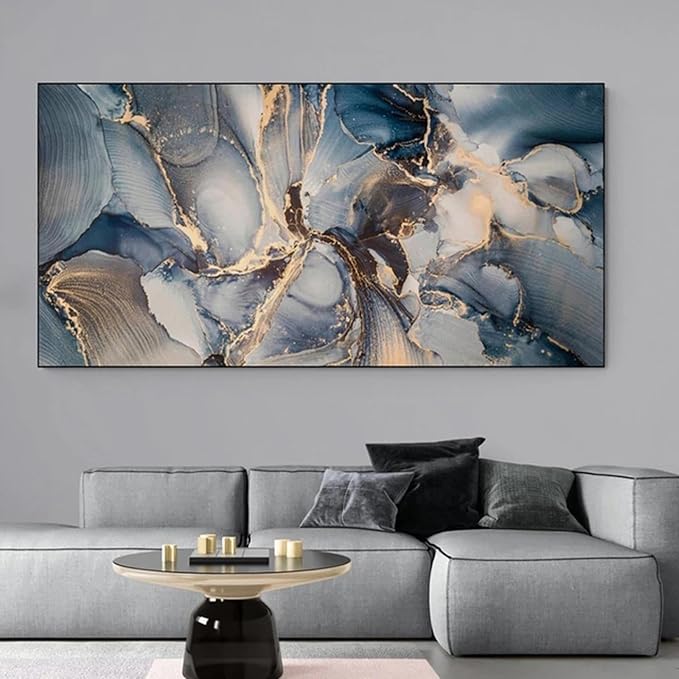 Abstract Wall Painting Office Wall Decor Pictures Wall Art Framed Ready to Hang Wall Art Modern Paintings 40x80cm(16x32in) with Frame
