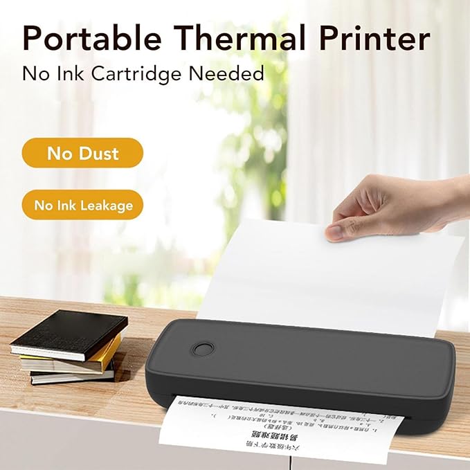 LiebeWH Bluetooth Thermal Printer Ecommerce Label Printer Inkless Printing Machine for Offices Homes Outdoor Travel