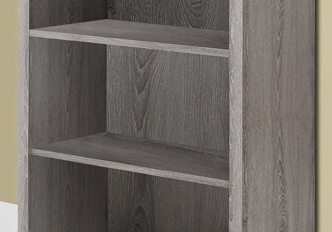 Monarch Specialties I 7060 Bookshelf, Bookcase, Etagere, 5 Tier, 48"H, Office, Bedroom, Laminate, Brown, Contemporary, Modern