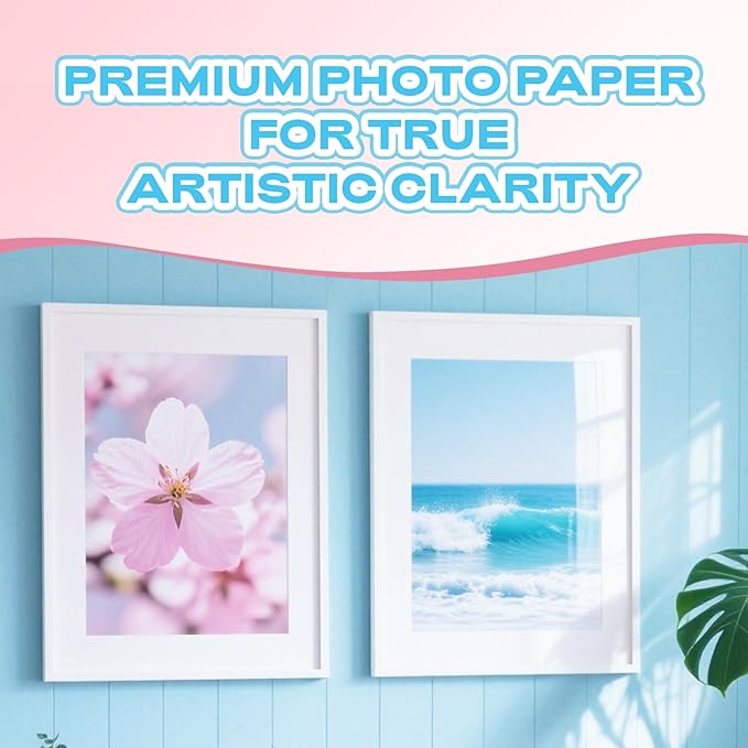 Uinkit 11x17 100 Sheets Photo Paper Glossy Inkjet 37lb Thin Single Side Print Poster Playbill Obituary Papers for Funerals Bulletin Gallery Show Photographic 11 x 17 Copy Printing A3 Value Packed