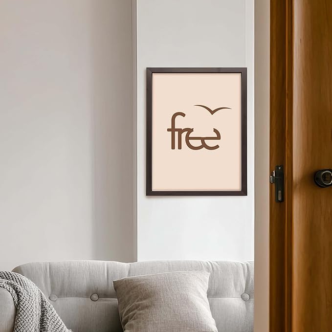 ALPINE INK CO. Free Typography Canvas Poster - Calming, Hopeful, Symbolic Design - Nature-Inspired Canvas Wall Art Print - Bedroom Wall Decor - 11x14 Unframed Canvas Wall Art