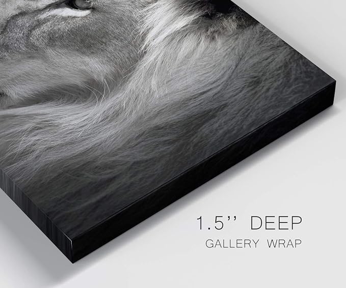 Landscape Wall Art Premium Gallery Wrapped Canvas Abstract Ocean Forest Modern Artwork Decoration for Living Room Kitchen Bathroom Office, Ready to Hang