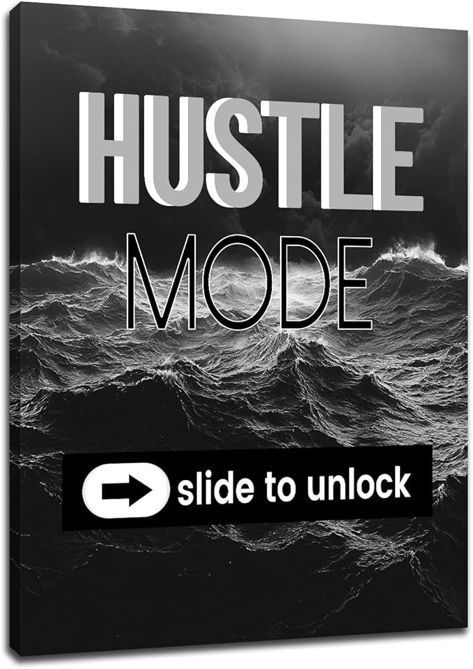 Motivational Canvas Wall Art Office Decor Large Size Poster Print Inspirational Quotes Picture Painting Artwork for Modern Home Living Room Gym School Workplace Stretched and Framed [30''Wx 40''H]