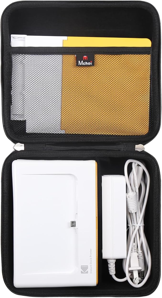 Mchoi Hard Case Fits for Kodak Dock Plus 4PASS / Kodak Dock Premium 4x6 Portable Instant Photo Printer, Case Only (Black)