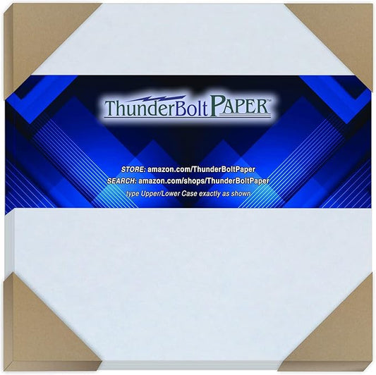 150 Light Blue Parchment 65lb Cover Weight Paper - 6" X 6" (6X6 Inches) Square Scrapbook Album Size - Printable Cardstock Colored Sheets Old Parchment Semblance