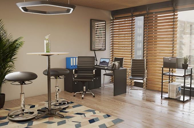 Furinno Home Computer Desk, Espresso/Black