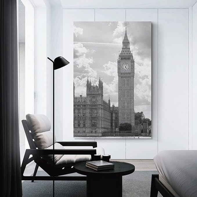 Room Decoration Poster Canvas Painting Architectural Art Office Home Wall Decoration Unframe-style-1 08x12inch(20x30cm)