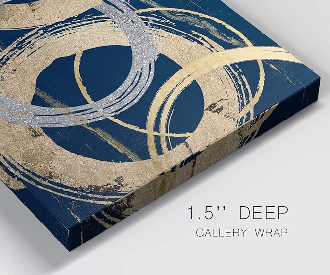 Landscape Wall Art Premium Gallery Wrapped Canvas Abstract Ocean Forest Modern Artwork Decoration for Living Room Kitchen Bathroom Office, Ready to Hang