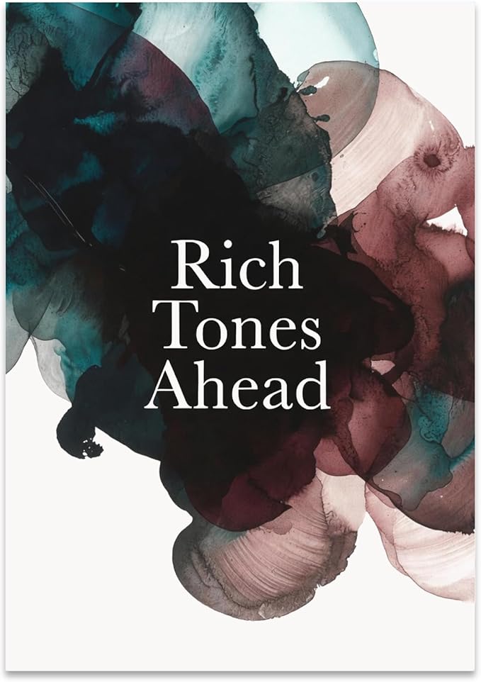 Modern Home Office Poster Print - Rich Tones Abstract Wall Art - 13x19 - Trendy Palette Decor