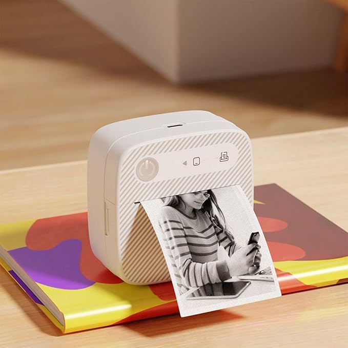200DPI Mini Thermal Printer Pocket Portable Photo Printer Small Label Maker Printers Blue//Tooth Wire//Less Print Photos for Android iOS Bill Ticket Printing Pos Machine Home Office Supplies