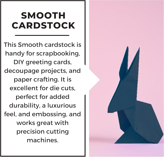 PA Paper Accents Smooth Cardstock 12" x 12" Navy Blue, 80lb colored cardstock paper for card making, scrapbooking, printing, quilling and crafts, 25 piece pack