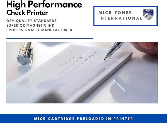 MTI B230DNI Laser Wireless Check Printer, Auto 2-Sided Office Printer, Preinstalled OEM Modified B230 006R04399 Starter MICR Toner Cartridge, Best for Check Printing