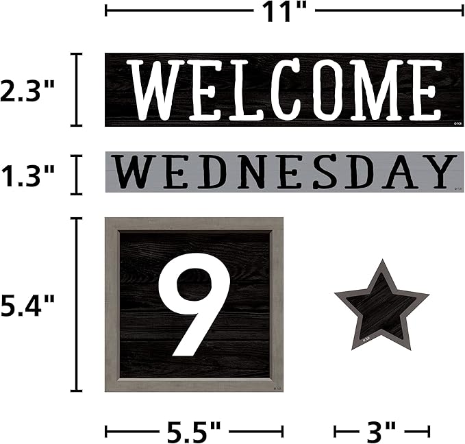Teacher Created Resources Modern Farmhouse Perpetual Calendar Mini Bulletin Board (TCR8509)