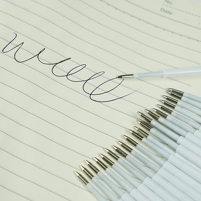 24 Pcs Ballpoint Pen Refills 1.0 mm Point Black Ink