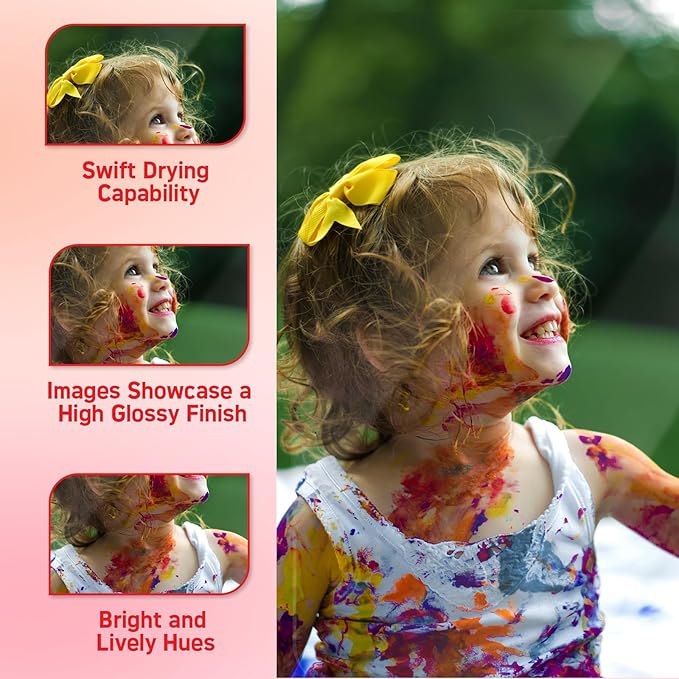 110 Sheets Thick Double Side Glossy Photo Paper 8.5x11 Inches 69lbs for Inkjet Printers and Dye Ink 260Gsm Suitable for Inkjet Printing Printer