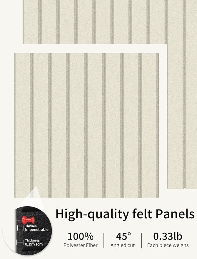 Large Bulletin Board 48"x36" Cork Boards for Walls, 12 Pack Felt Wall Panels Photo Board, Cork Board for Office Home Pin Board