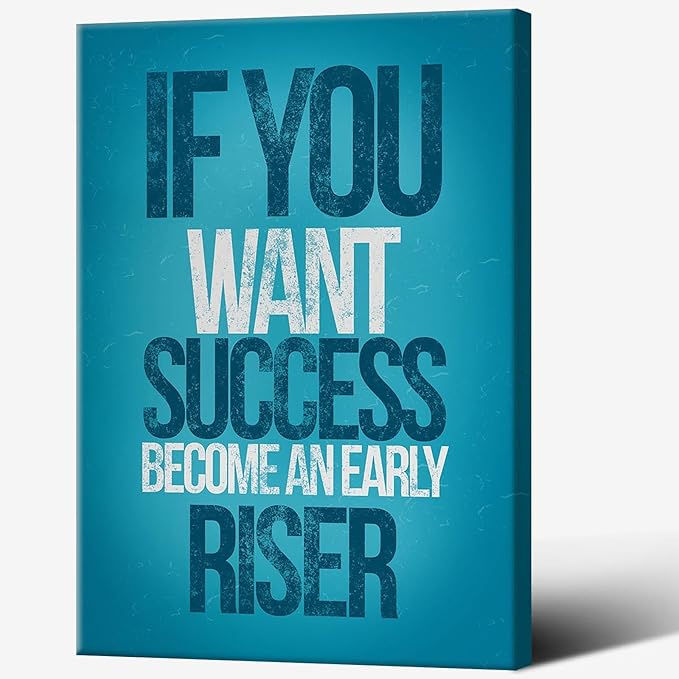 Trendy Motivational Canvas Poster Funky Motivational Quotes Wall Art Work Motivation Hustle Inspiring Sign Prints Painting For Office Living Room Wall Decor 24x36in Framed