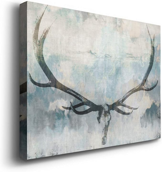 Landscape Wall Art Premium Gallery Wrapped Canvas Abstract Ocean Forest Modern Artwork Decoration for Living Room Kitchen Bathroom Office, Ready to Hang