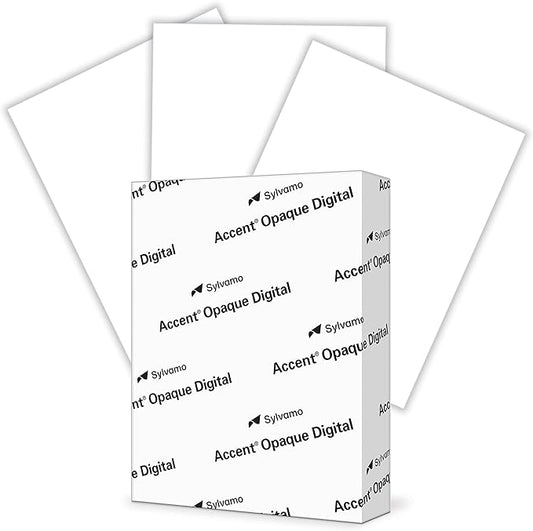 Accent Opaque White 8.5” x 11” Cardstock Paper, 65lb, 176gsm – 250 Sheets (1 Ream) – Premium Medium Weight Smooth Cardstock, Printer Paper for Invitations, Menus, Business Cards – 188560R