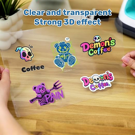 UV DTF AB Film Roll A3 11.8in×328ft | PET A&B Transfer Film for UV DTF Printers & Sticker Printing | High Transparency, Strong Adhesion, Waterproof, Scratch & Heat Resistant