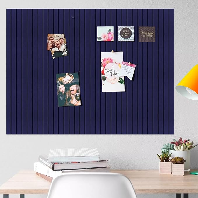 Large Bulletin Board 48"x36" Cork Boards for Walls, 12 Pack Felt Wall Panels Photo Board, Cork Board for Office Home Pin Board