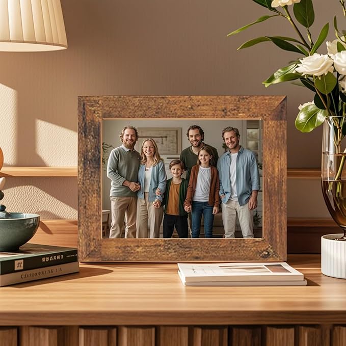 Picture Frames Set 10 Pack Collage Picture Frames,Gallery Wall Frame Set with Four 8x10, Four 5x7, Four 4x6, Farmhouse Rustic Photo Frames for living room Wall Gallery Decor or Desk,Grey