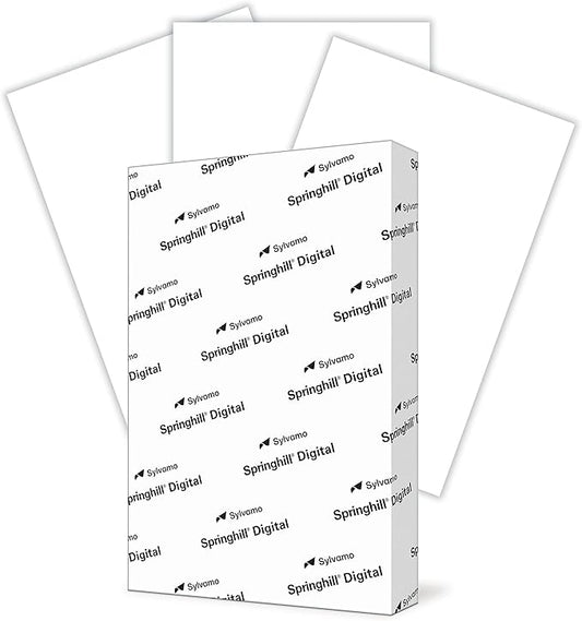 Springhill White 11” x 17” Cardstock Paper, 67lb Vellum Bristol, 147gsm, 250 Sheets (1 Ream) – Premium Lightweight Cardstock, Vellum Printer Paper with Textured Finish – 016004R