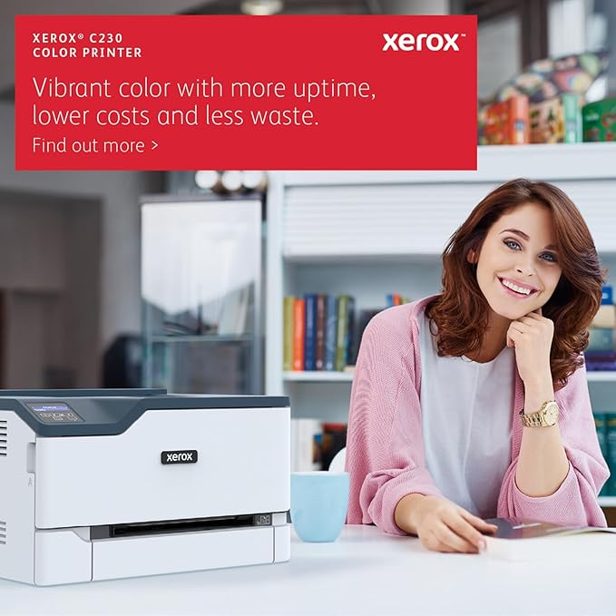 Xerox C230dni Wireless Printer - 24ppm Color Laser Printer with Automatic 2-Sided Printing, Home, Office or Small Business Use