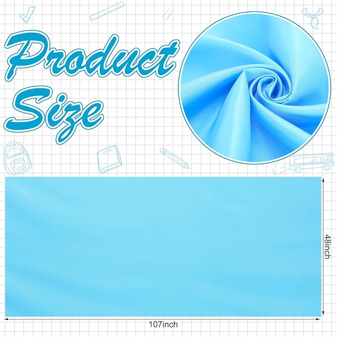 Bulletin Board Fabric 48 '' x 107 '' Class Fabric for Classroom Bulletin Board Decor, Pillows, Curtains, Crafts(Blue)