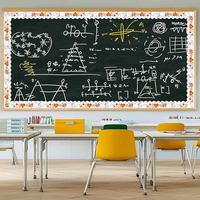 65Feet Healthcare Workers Nurse Bulletin Board Borders Roll for Doctor Appreciation Week Nurse Day Party Decoration Medical Nursing Nurse Graduation School Classroom Hospital Bulletin Board Décor