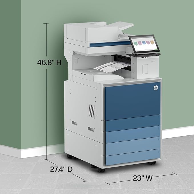 HP Laserjet Enterprise Flow 8601z Multifunction Monochrome Printer, Scanner, Copier, Duplex, Best for Office (9S185A)