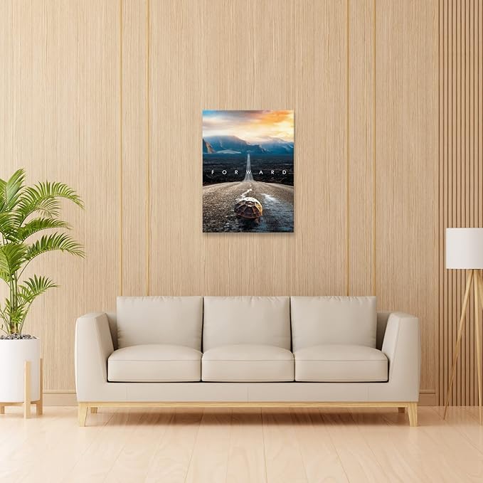 Motivational Canvas Wall Art Entrepreneur Forward Poster Print Decorations Decor for Office Living Room and Bedroom (12" W x 18" H)