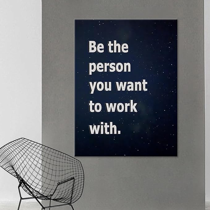 Modern Home Motivational Canvas Wall Art Large Size Poster Print Inspirational Quotes Picture Painting Wall Decor Artwork for Living Room Office Workplace Hotel Stretched and Framed [30''W X 40''H]