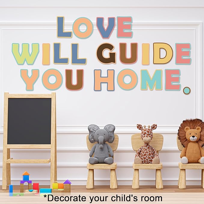 150 PCS Large 7" Bulletin Board Letters Set, Colorful Boho Classroom Alphabet Cutout Letter for Bulletin Board Display Home School, A Great Helper to Inspire Students' Learning Interest
