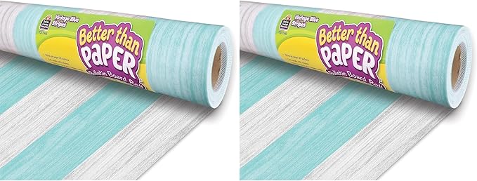 Vintage Blue Stripes Better Than Paper® Bulletin Board Roll (Pack of 2)