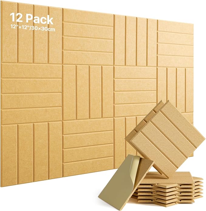 Large Cork Boards for Walls, 47"x35" Bulletin Board, 12-Pack Felt Wall Tiles with 60 Adhesive Tabs, Cork Boards for Office Decor, Felt Board Alternative Pin Board