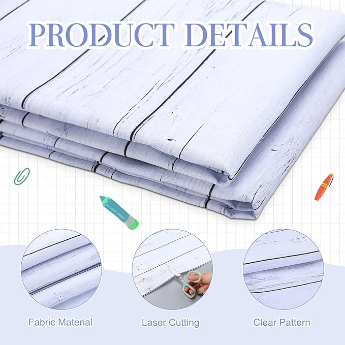 Bulletin Board Paper 48'' x 107'' Class Boards for Classroom Bulletin Boards Everyone is Welcome Classroom Board Decor Pillows Curtains Crafts(White Wood,1 Pc)