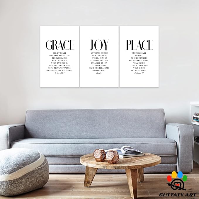 Office Wall Art-3 Panel Motivational Canvas Art for Home Office, Positive Quote Wall Decor, Entrepreneur Words Poster Frame 20'x30'x3Pcs