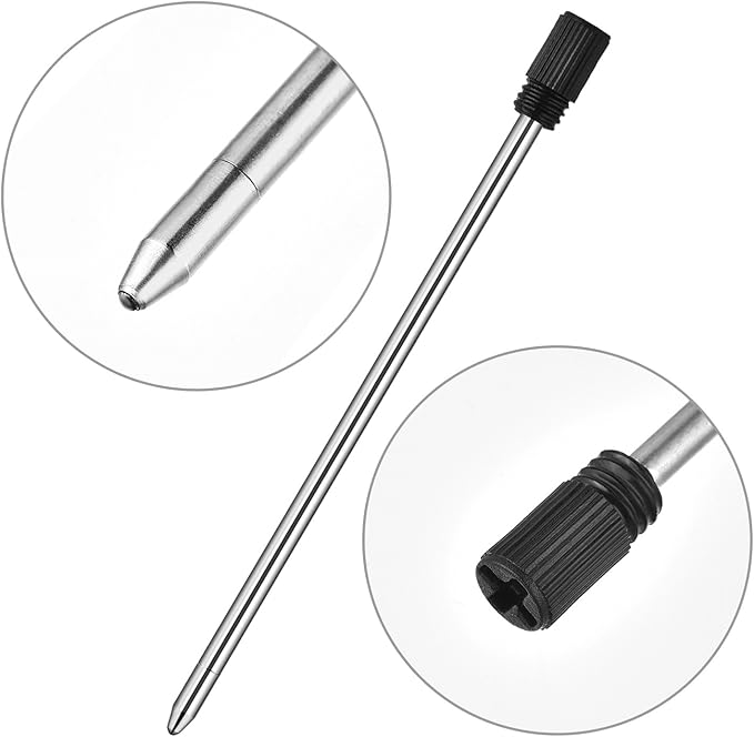 24 Pieces Ballpoint Pen Refills for Diamond Crystal Stylus Pens, 2.75 Inches (Black Ink)