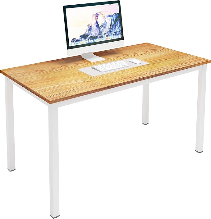 SogesHome Work from Home Desk Work from Home Table 47 inches Computer Desk Office Desk Gaming Desk PC Desk Coner Computer Table Writing Table Workstation, for Home Office Use, AC3BW-120-SH