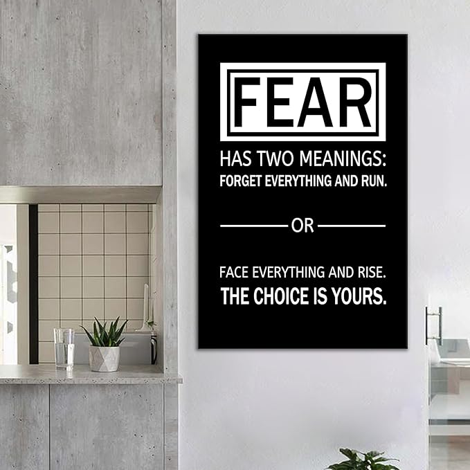 Inspirational Poster Wall Art Motivational Entrepreneur Quotes Poster Artwork Printed on Canvas Positive Painting Picture Decor for Modern Home Classroom Office Hallway Ready to Hang [24''Wx36''H]