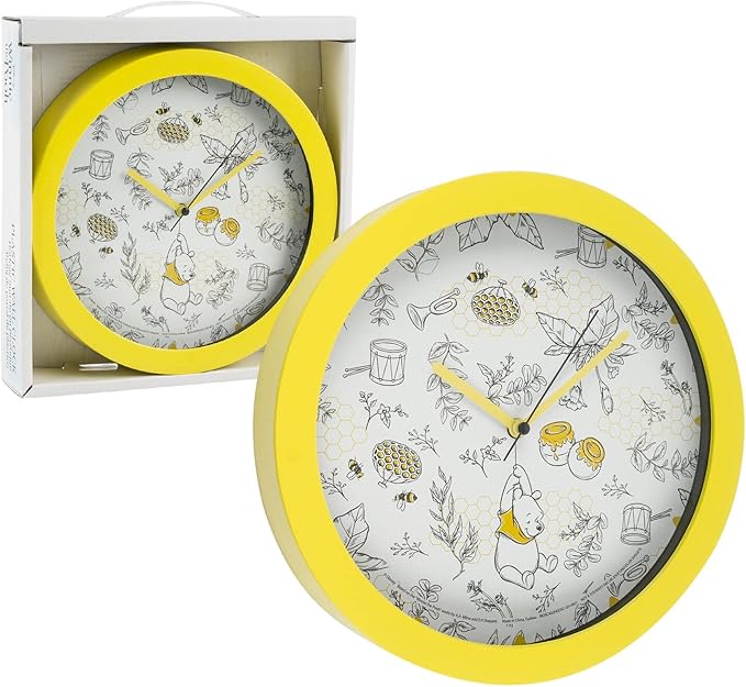 Disney Winnie The Pooh Wall Clock Office Home Wall Decor 9.5 Inches - 62659
