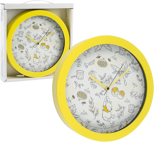 Disney Winnie The Pooh Wall Clock Office Home Wall Decor 9.5 Inches - 62659