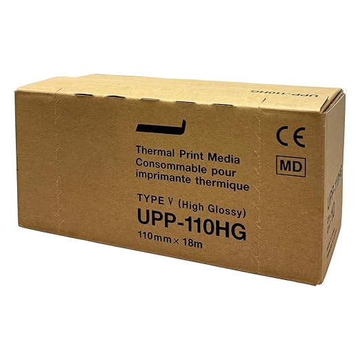 UPP-110HG Ultrasound Video Recording Film Media Thermal Printer Paper, 110mmX18m (10 Rolls)
