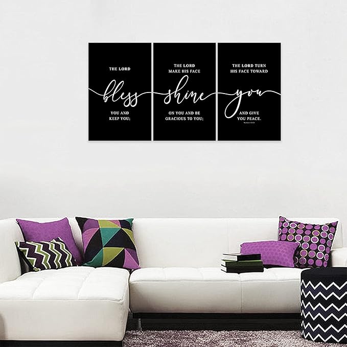 Office Wall Art - 3 Panel Motivational Canvas, Inspirational Quotes for Home Decor, Positive Entrepreneur Words Poster Frame for Company, 16"x24"x3Pcs