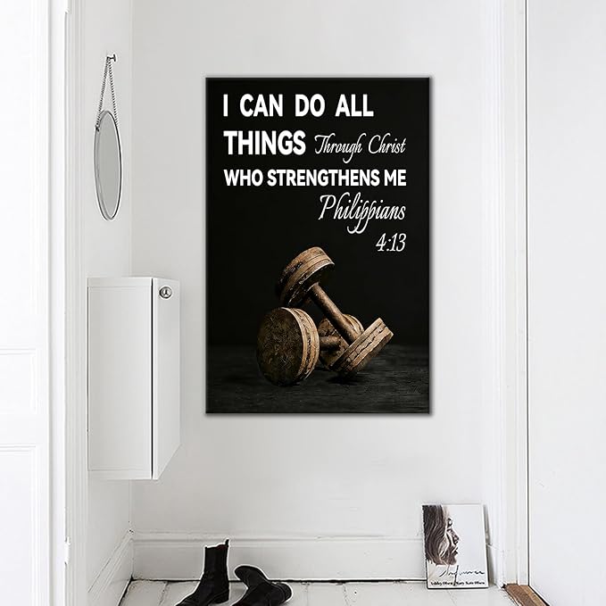 Inspirational Canvas Wall Decor Motivational Wall Art for Office Home Discipline Poster Grit Quote Design Picture Painting Artwork for Men Classroom Workplace Hallway Ready to Hang [24''Wx36''H]