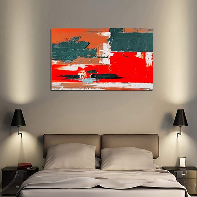 GYJAGHL Office Decor Abstract Art Print Contemporary Painting For Living Room Canvas Wall Art Abstract Long Horizontal Wall Art Contemporary Painting Famous Modern Paintings 60X30 inchs
