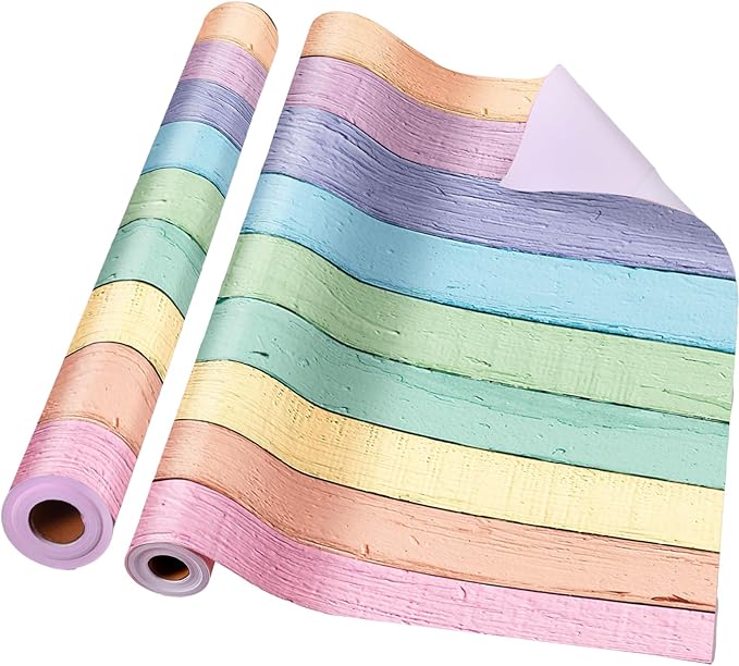 Tenceur Bulletin Board Paper 24 Inch x 100ft Fade Resistant Paper Roll for Classroom Decor (Macaron)